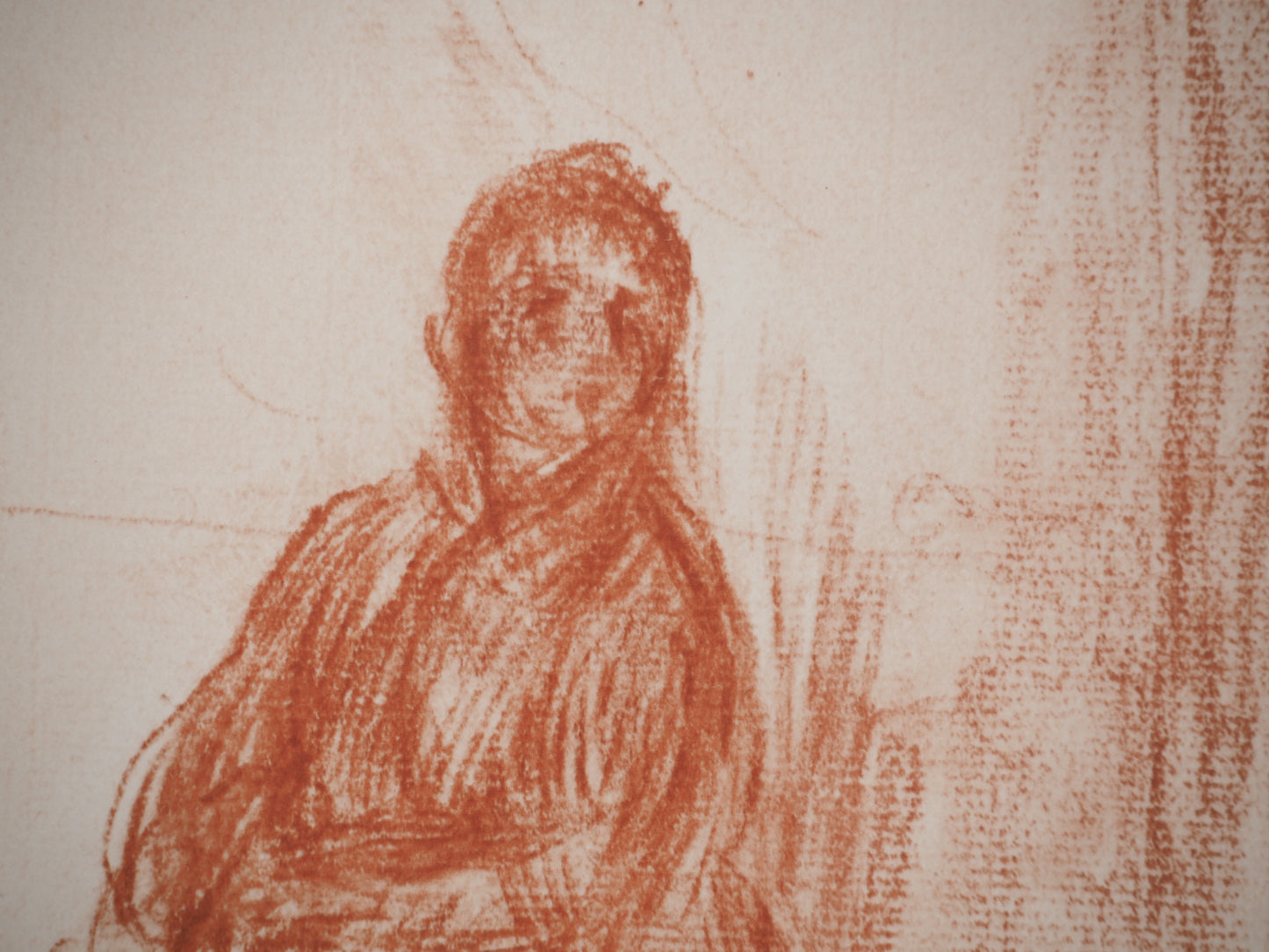 Pierre Auguste RENOIR : Les lavandières - Lithographie signée