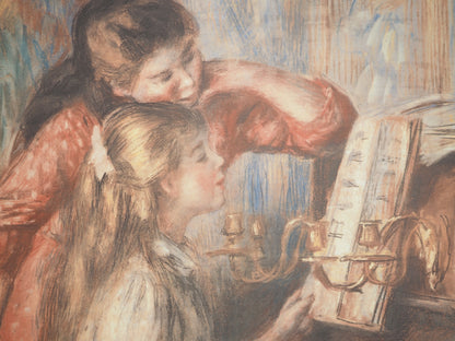 Pierre Auguste RENOIR : Jeunes Filles au Piano - Lithographie