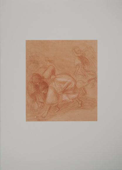 Pierre Auguste RENOIR : Dans la cour de récréation - Lithographie signée