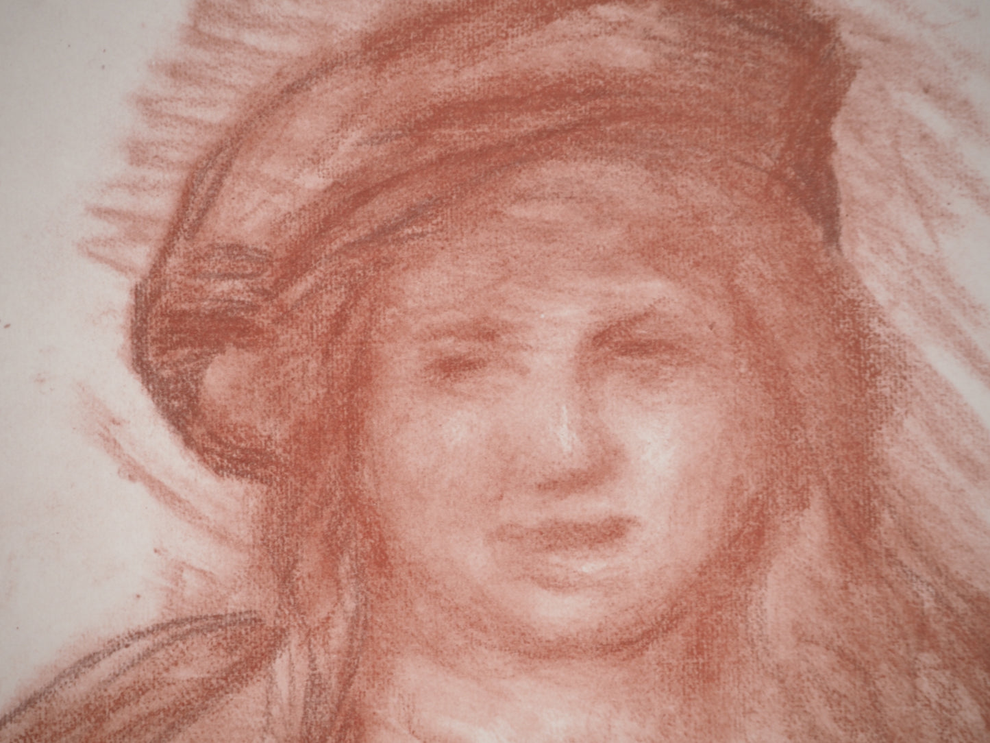 Pierre Auguste RENOIR : Jeune Fille au Béret - Lithographie signée