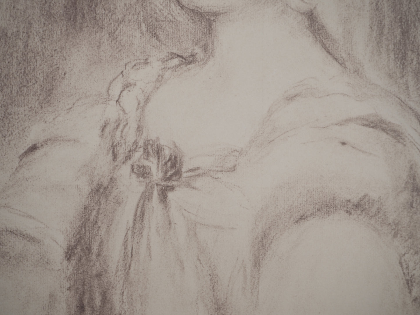 Pierre Auguste RENOIR : Portrait d'Amélie Dieterle - Lithographie
