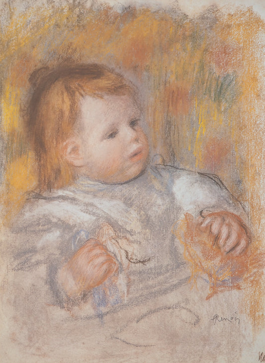 Pierre Auguste RENOIR : Portrait de Jean Renoir - Lithographie signée