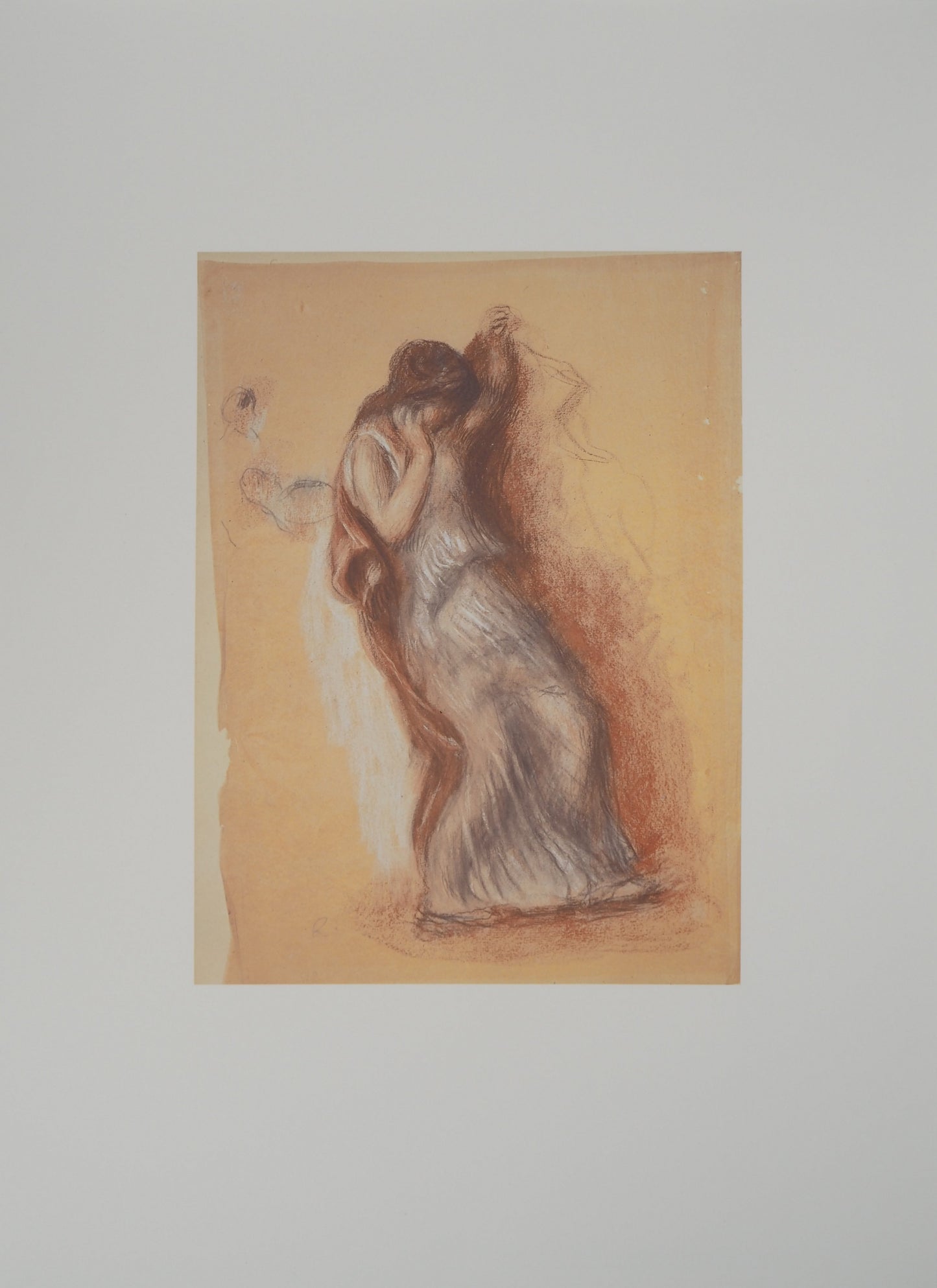 Pierre Auguste RENOIR : Etude pour "œdipe Roi" - Lithographie signée