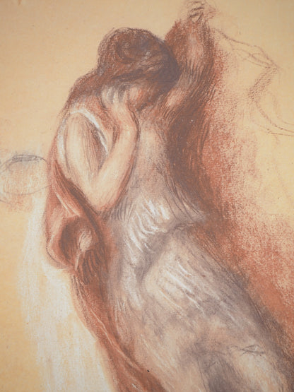 Pierre Auguste RENOIR : Etude pour "œdipe Roi" - Lithographie signée