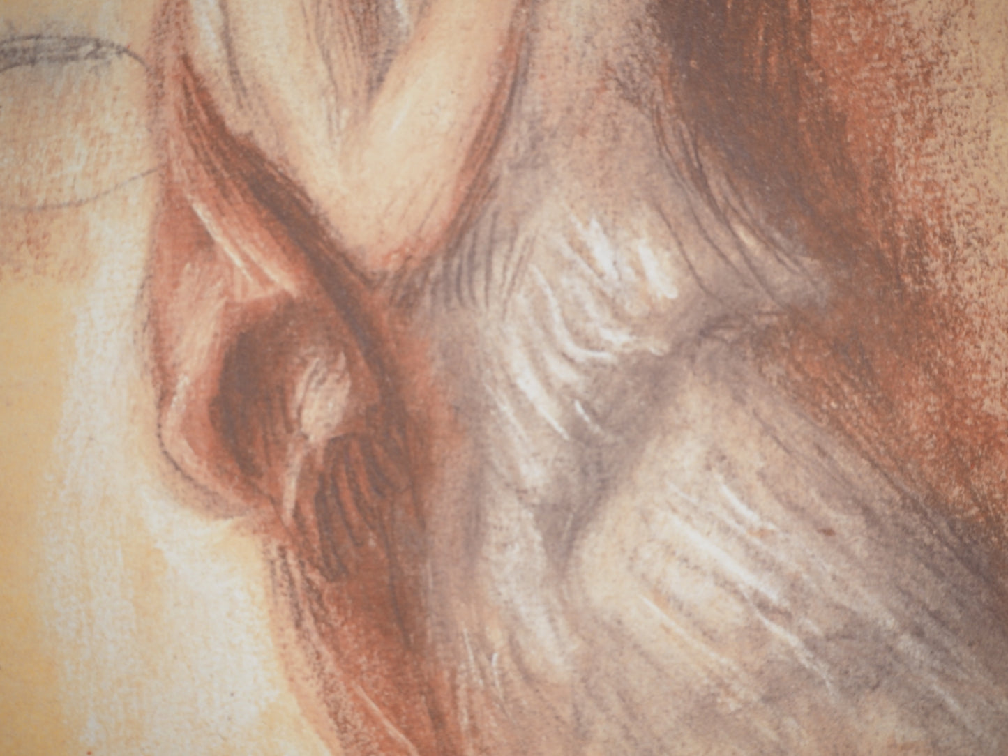 Pierre Auguste RENOIR : Etude pour "œdipe Roi" - Lithographie signée