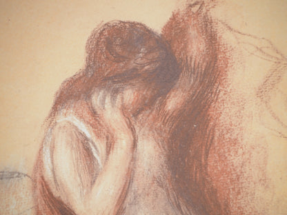 Pierre Auguste RENOIR : Etude pour "œdipe Roi" - Lithographie signée