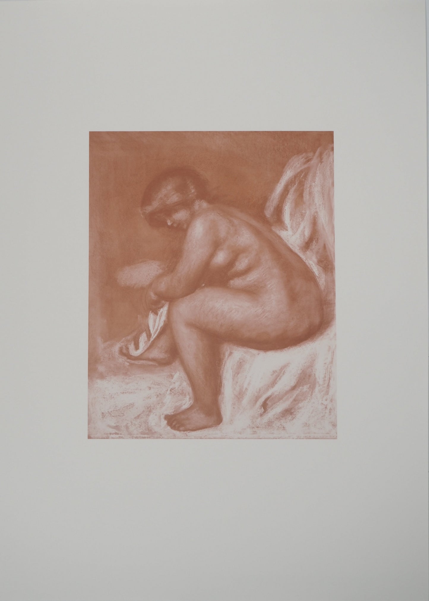 Pierre Auguste RENOIR : Baigneuse - Lithographie