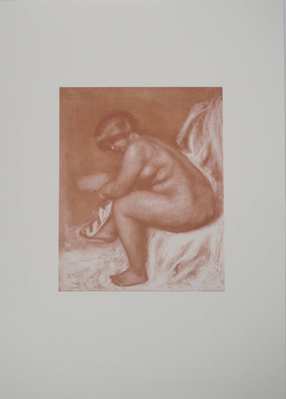 Pierre Auguste RENOIR : Baigneuse - Lithographie