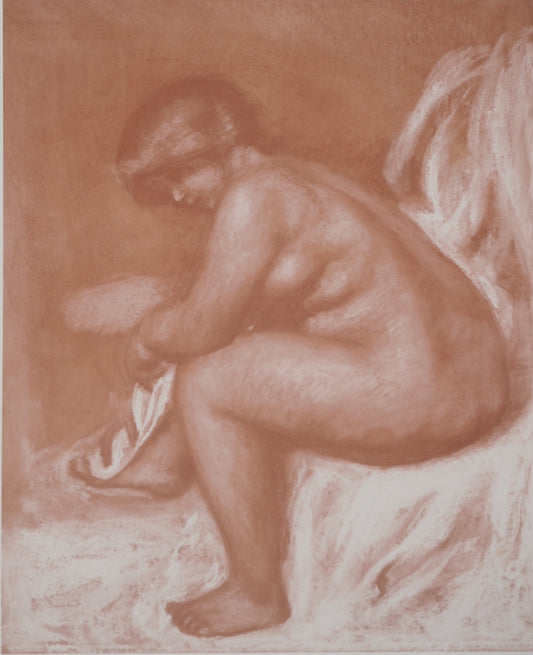 Pierre Auguste RENOIR : Baigneuse - Lithographie