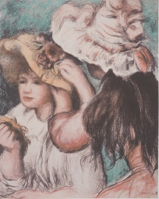 Pierre Auguste RENOIR : Le Chapeau épinglé - Lithographie signée