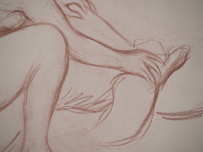 Pierre Auguste RENOIR : Femme à la toilette - Lithographie signée