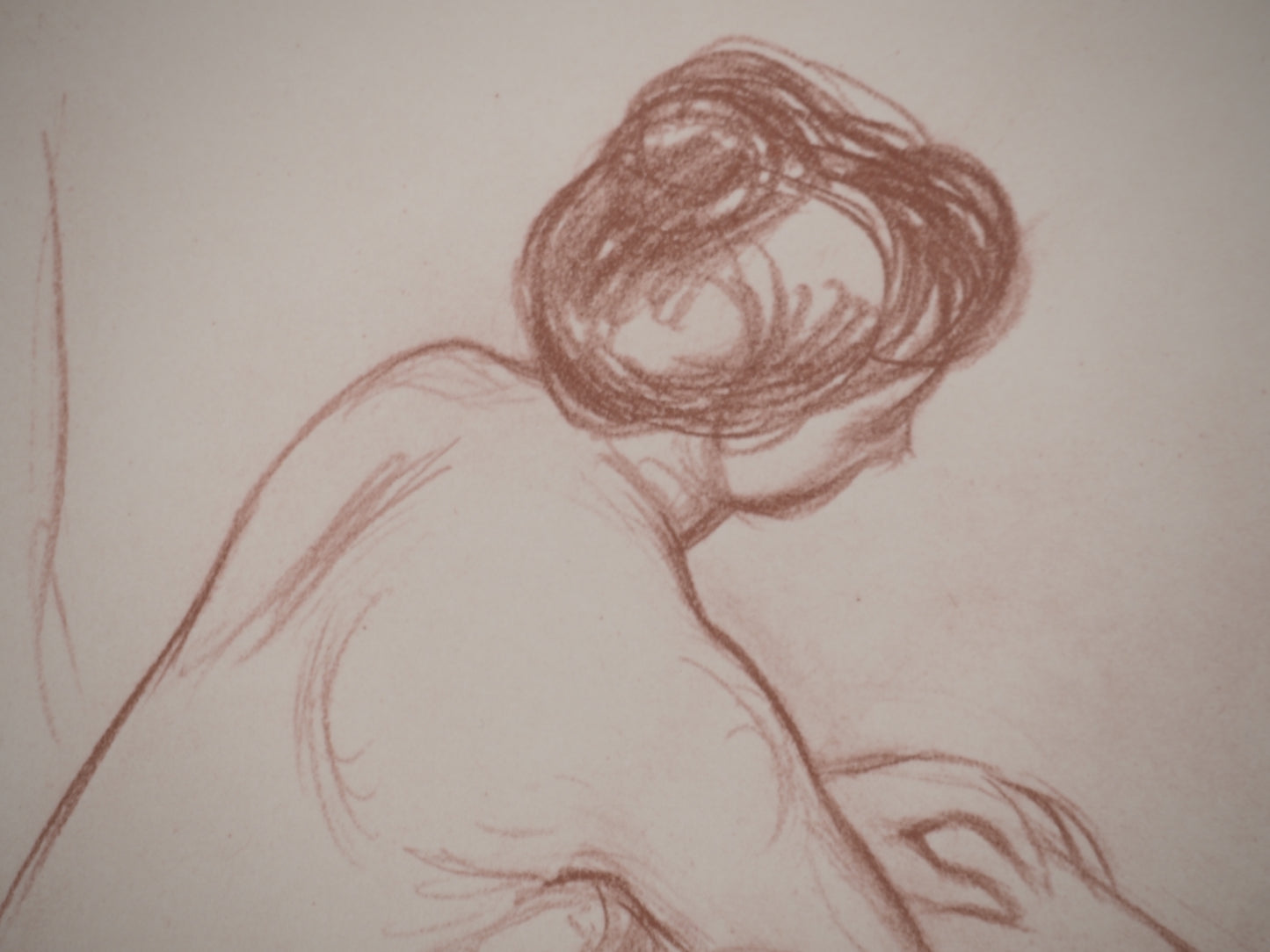 Pierre Auguste RENOIR : Femme à la toilette - Lithographie signée