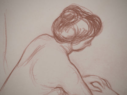Pierre Auguste RENOIR : Femme à la toilette - Lithographie signée