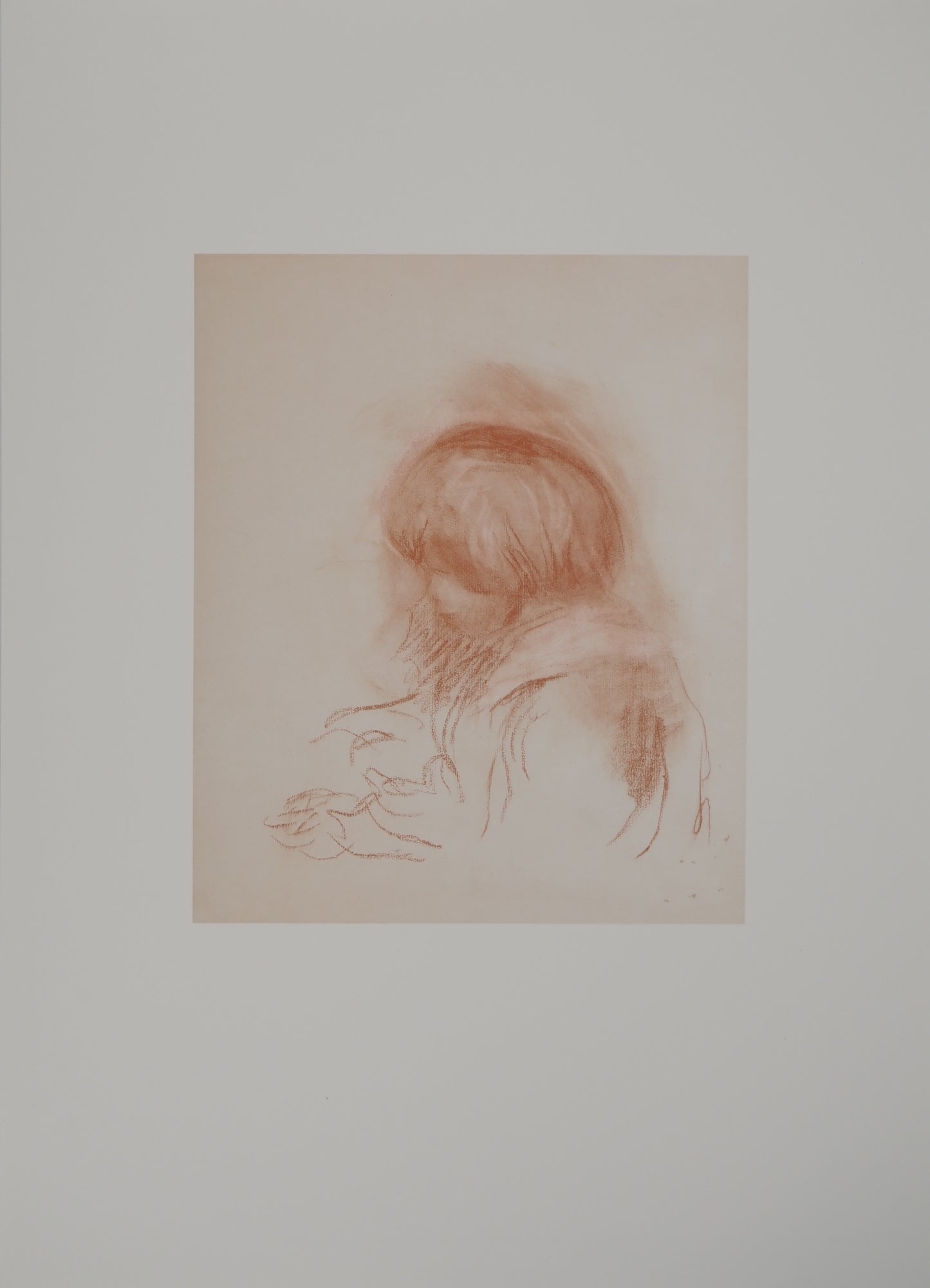 Pierre Auguste RENOIR : Portrait d'Enfant - Lithographie
