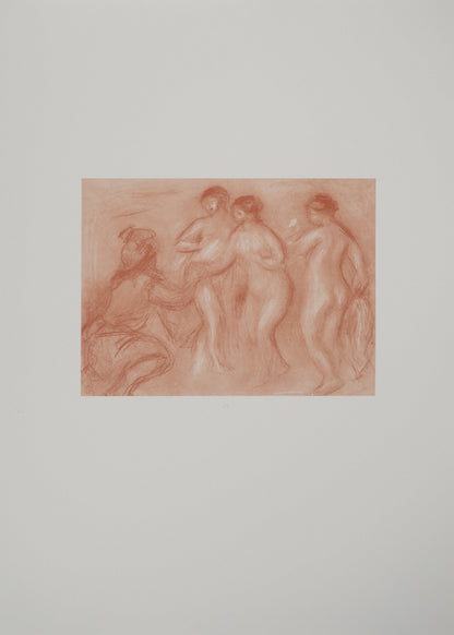 Pierre Auguste RENOIR : Le jugement de Paris - Lithographie