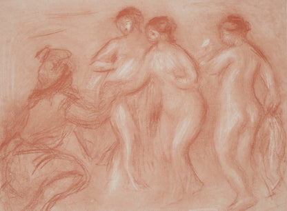 Pierre Auguste RENOIR : Le jugement de Paris - Lithographie