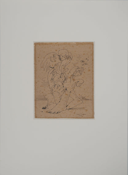 André MASSON : Dessin Automatique - Lithographie signée