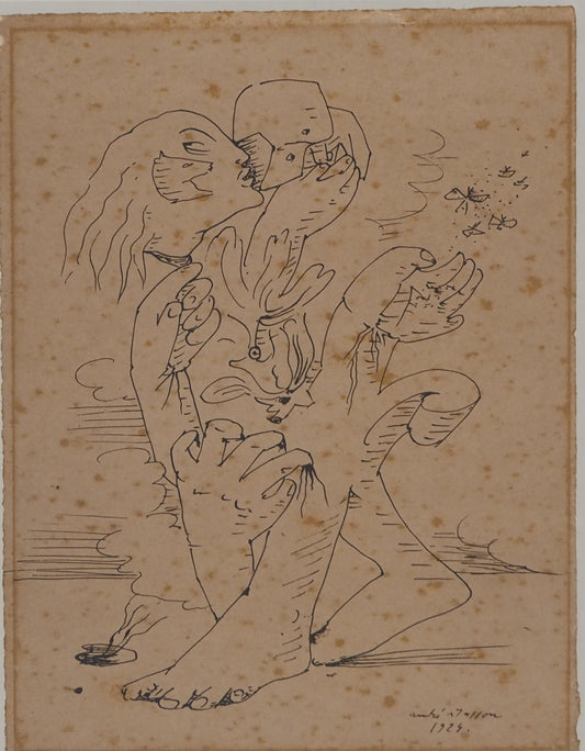 André MASSON : Dessin Automatique - Lithographie signée