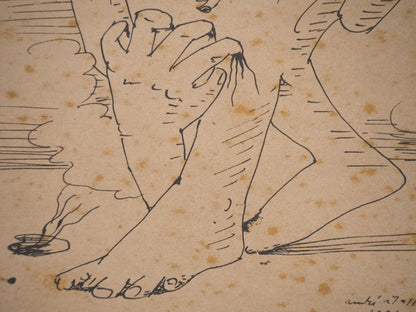André MASSON : Dessin Automatique - Lithographie signée