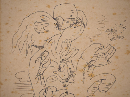 André MASSON : Dessin Automatique - Lithographie signée