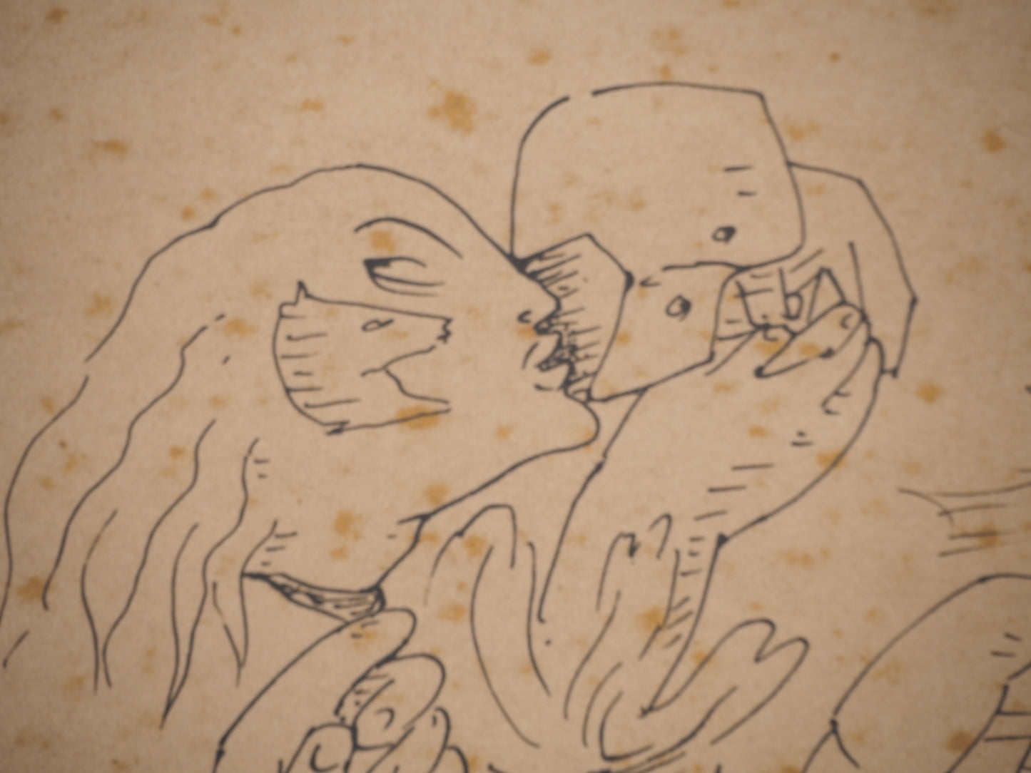 André MASSON : Dessin Automatique - Lithographie signée