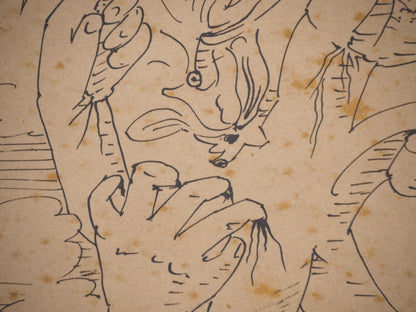 André MASSON : Dessin Automatique - Lithographie signée