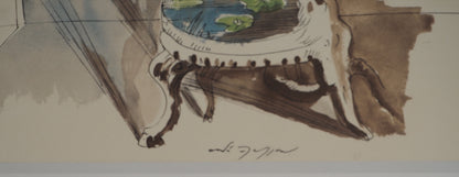 André MASSON : La chambre d'amour - Lithographie signée