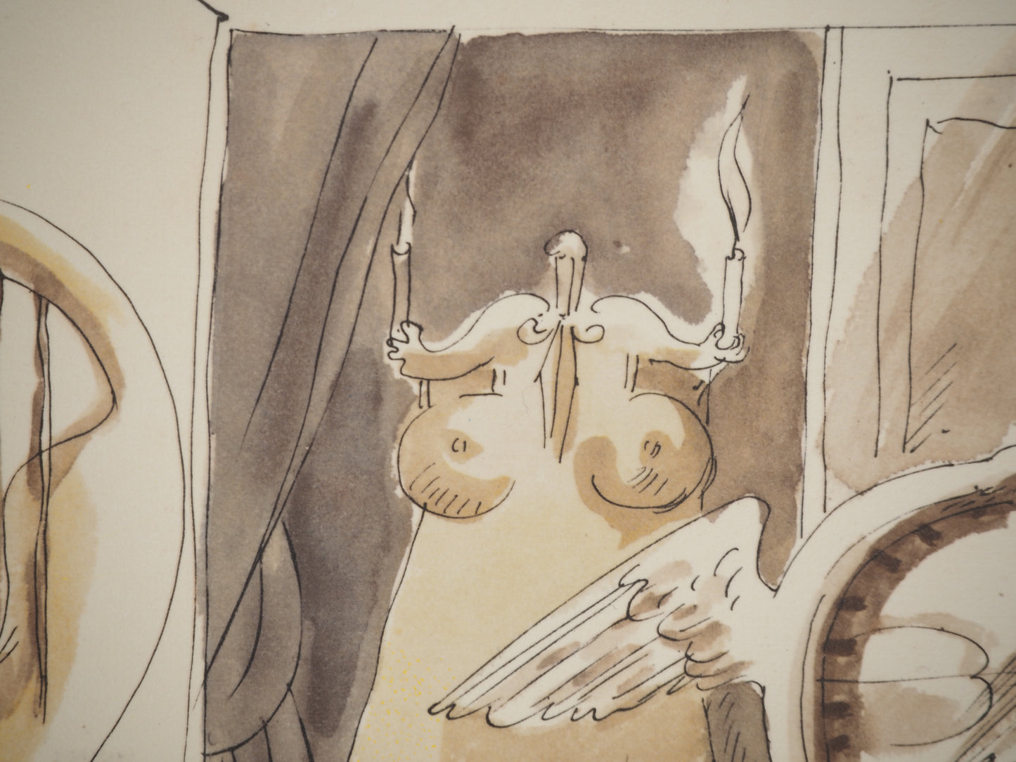 André MASSON : La chambre d'amour - Lithographie signée