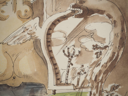 André MASSON : La chambre d'amour - Lithographie signée