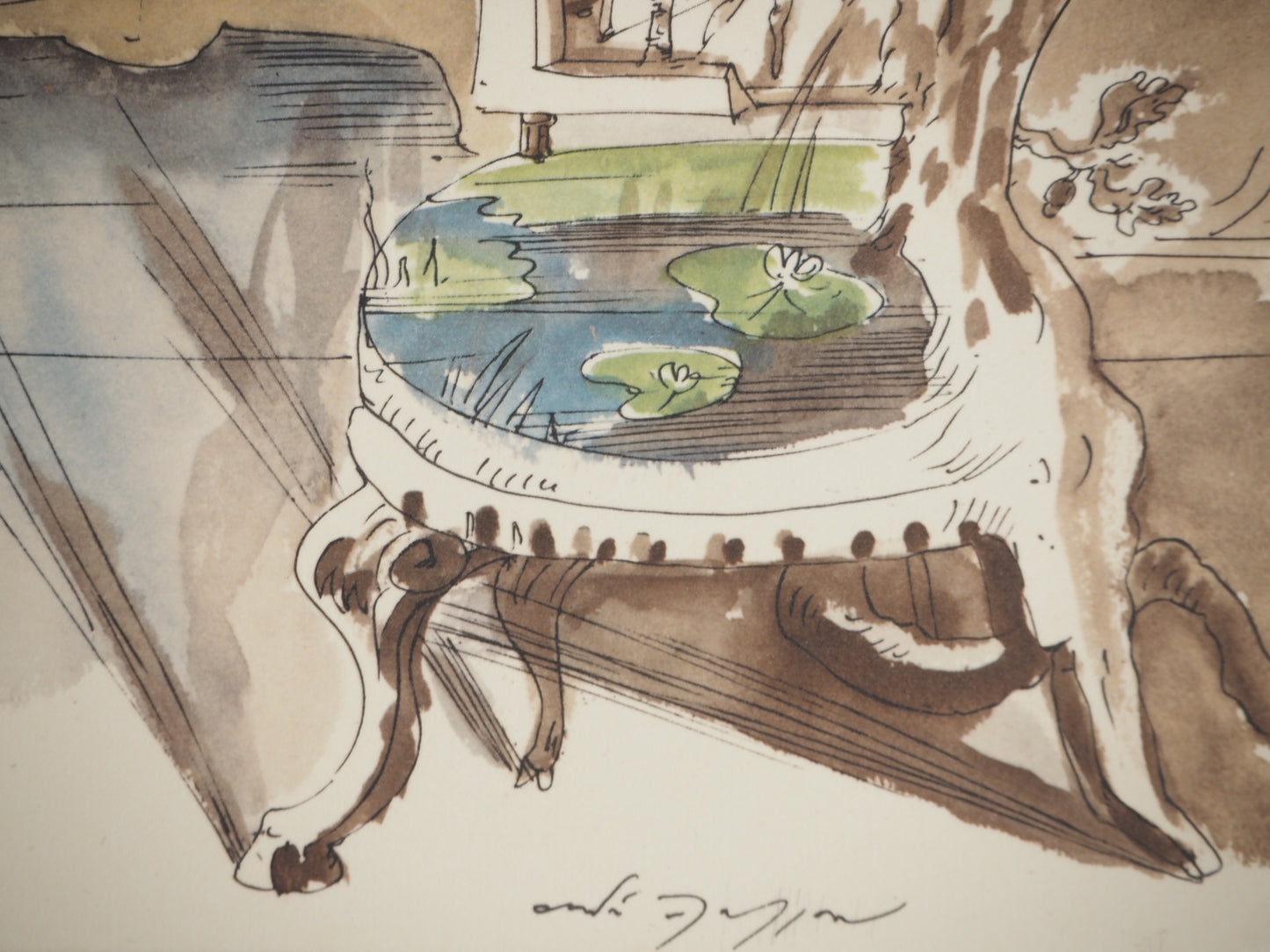 André MASSON : La chambre d'amour - Lithographie signée