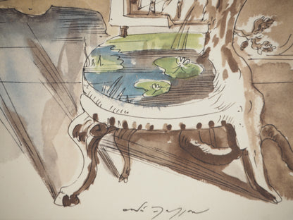 André MASSON : La chambre d'amour - Lithographie signée