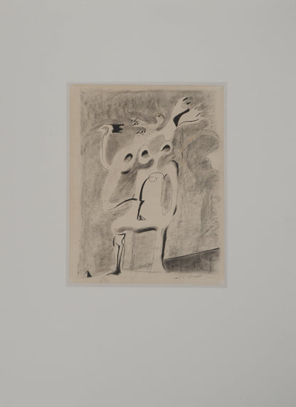 André MASSON : Monument pour un désert - Lithographie signée
