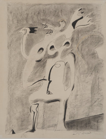 André MASSON : Monument pour un désert - Lithographie signée