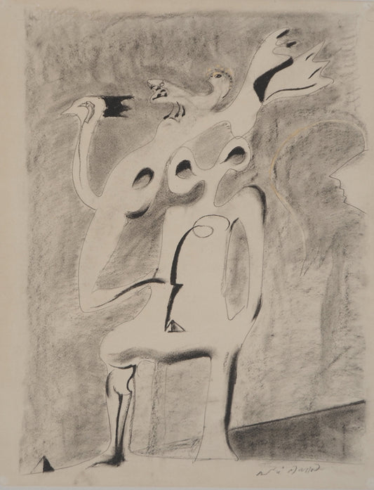 André MASSON : Monument pour un désert - Lithographie signée