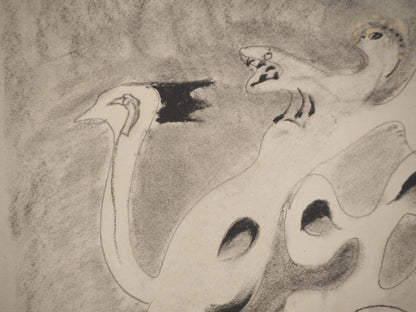 André MASSON : Monument pour un désert - Lithographie signée