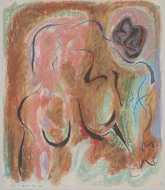 André MASSON : Nu bleu - Lithographie signée