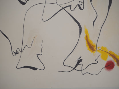 André MASSON : Couple amoureux - Lithographie signée