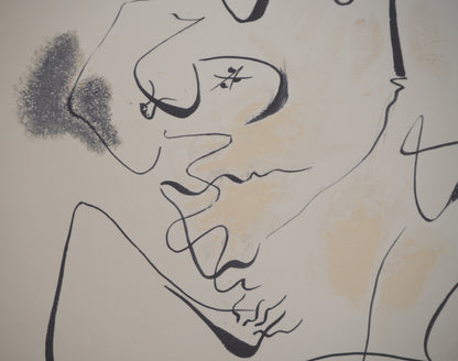 André MASSON : Couple amoureux - Lithographie signée