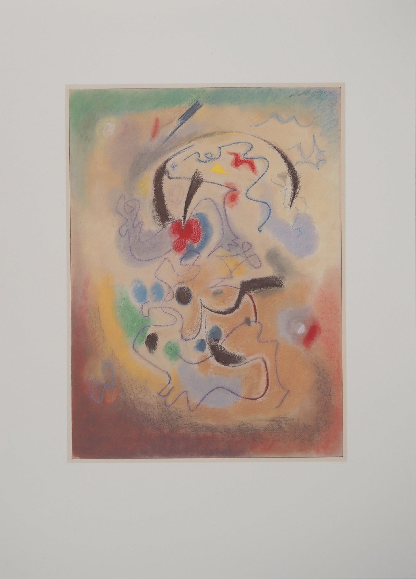 André MASSON : Combat légendaire - Lithographie