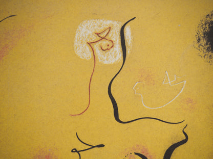 André MASSON : Nu au soleil noir - Lithographie signée