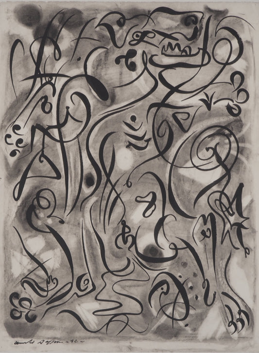 André MASSON : Le loup garou - Lithographie signée