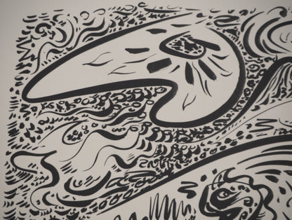 André MASSON : Le grain de mil - Lithographie signée