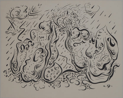 André MASSON : Les vieux souliers - Lithographie signée