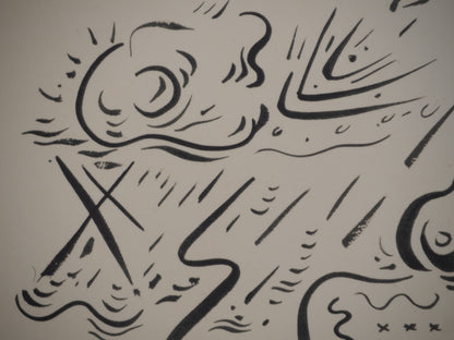 André MASSON : Les vieux souliers - Lithographie signée