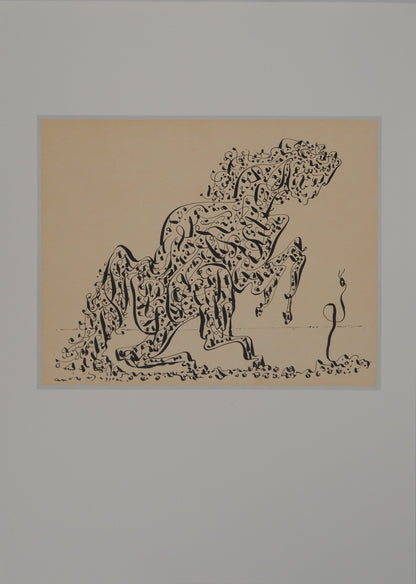 André MASSON : La chimère au serpent - Lithographie signée