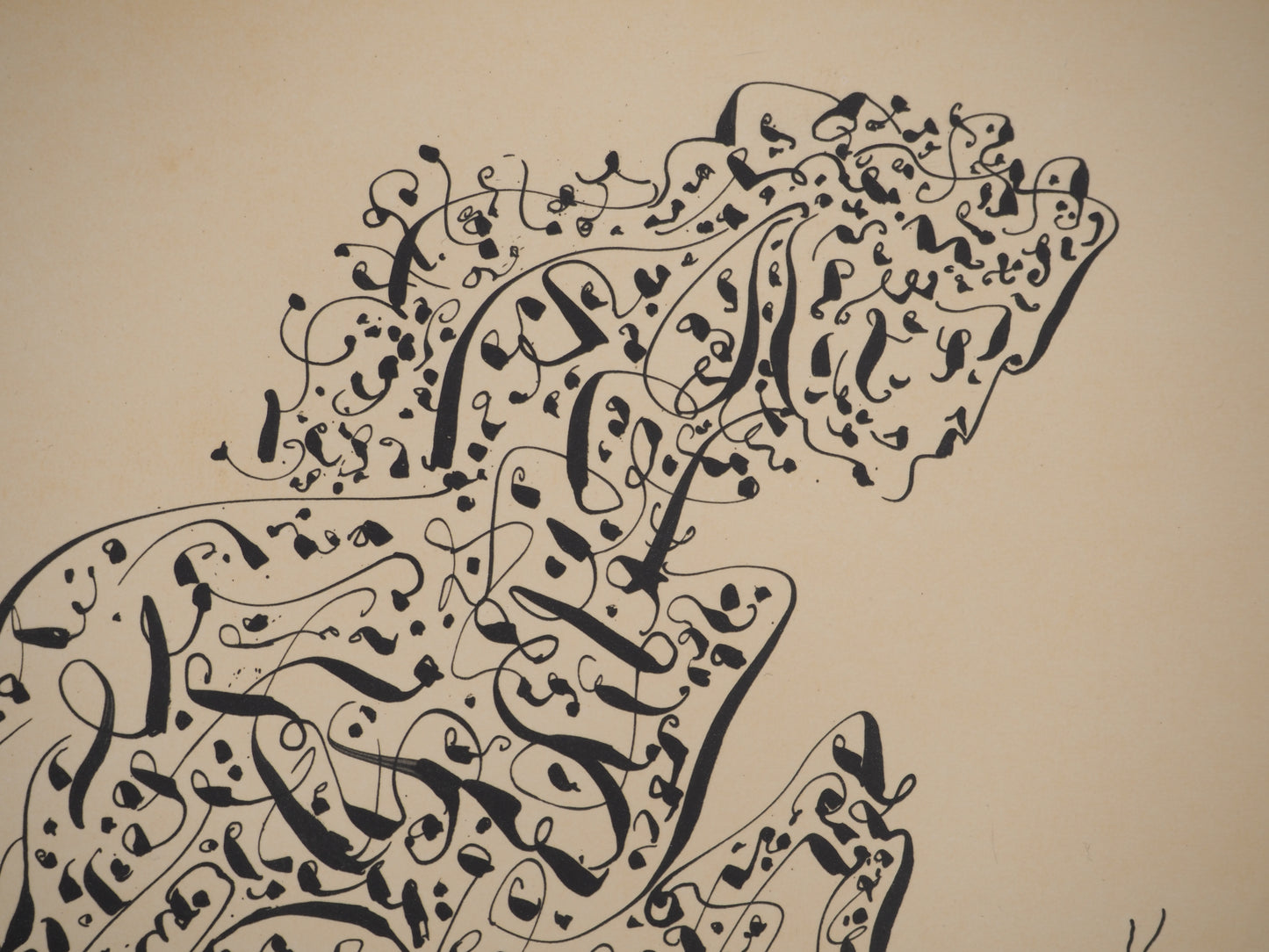 André MASSON : La chimère au serpent - Lithographie signée