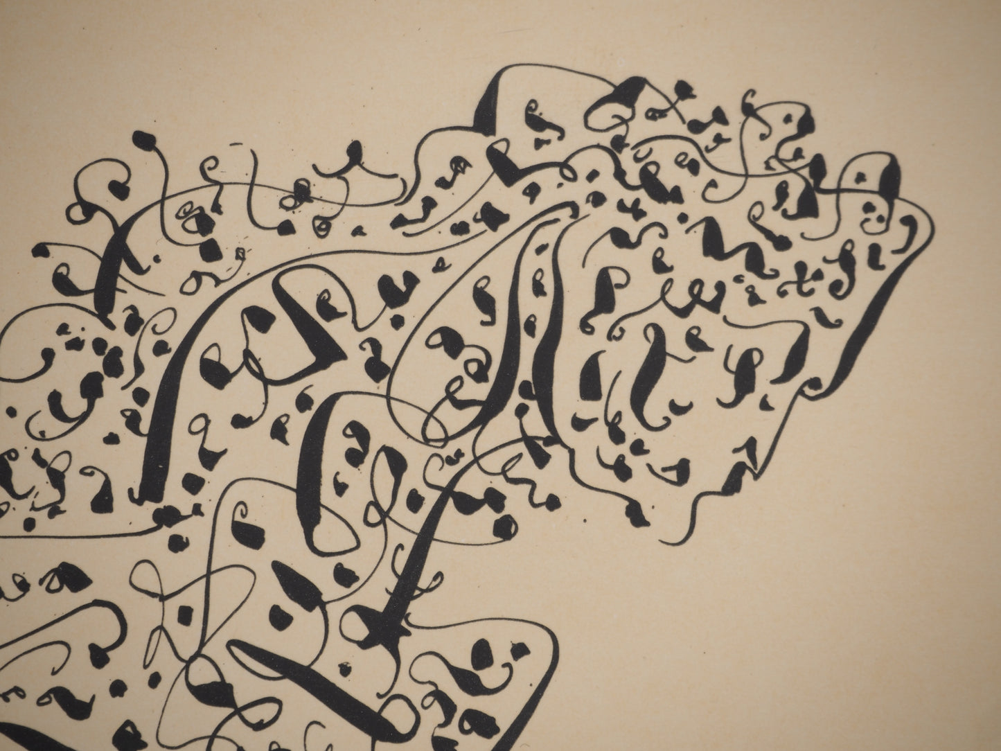 André MASSON : La chimère au serpent - Lithographie signée