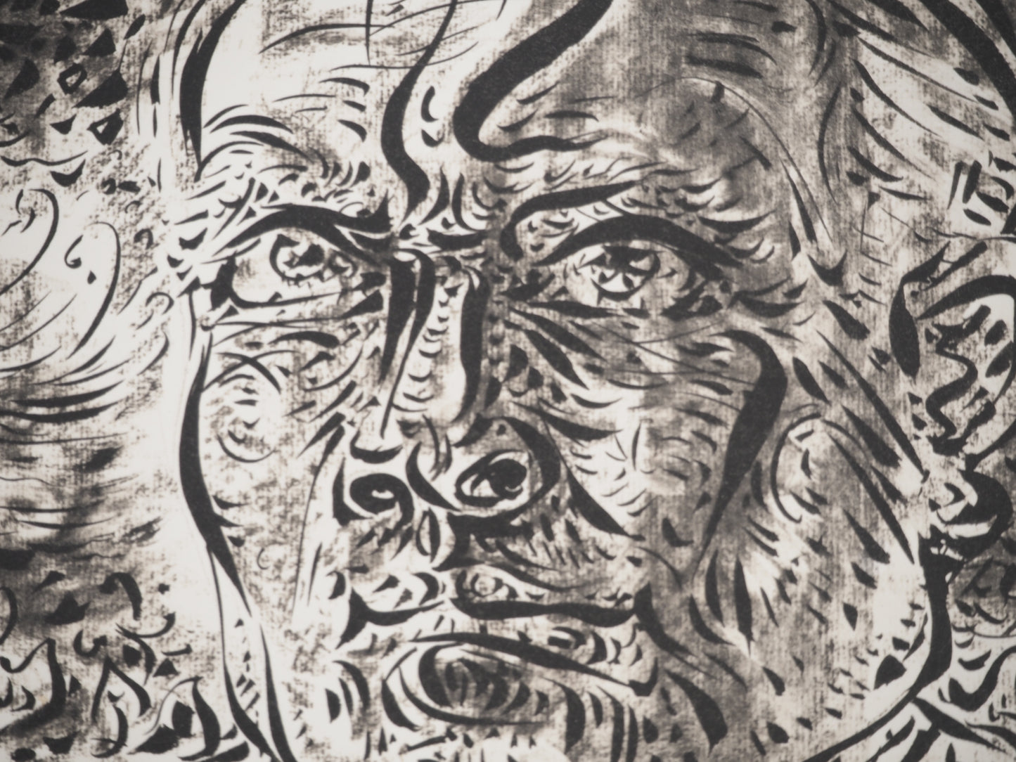 André MASSON : Autoportrait - Lithographie signée
