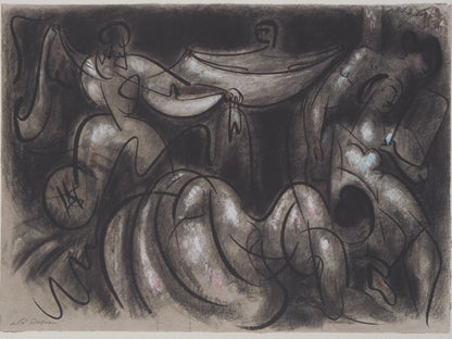 André MASSON : La toilette de la mariée - Lithographie signée