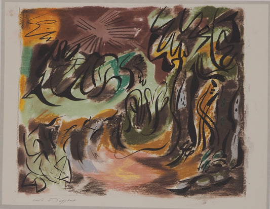 André MASSON : L'étoile - Lithographie signée